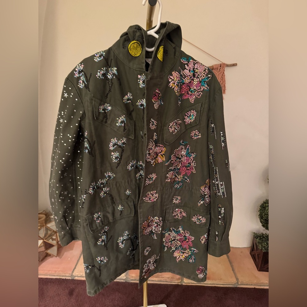 Libertine All Love crystal embellished military parka jacket originally $5950!!